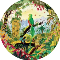 Puzzle Rond Quetzal Resplendissant - 250 pièces