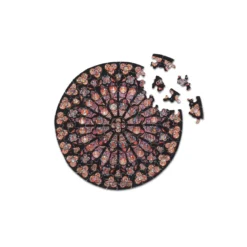 Puzzle Rond Rosace Notre Dame - 80 pièces