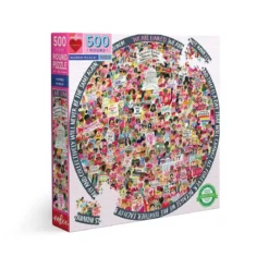 Puzzle Rond Women March - 500 pièces