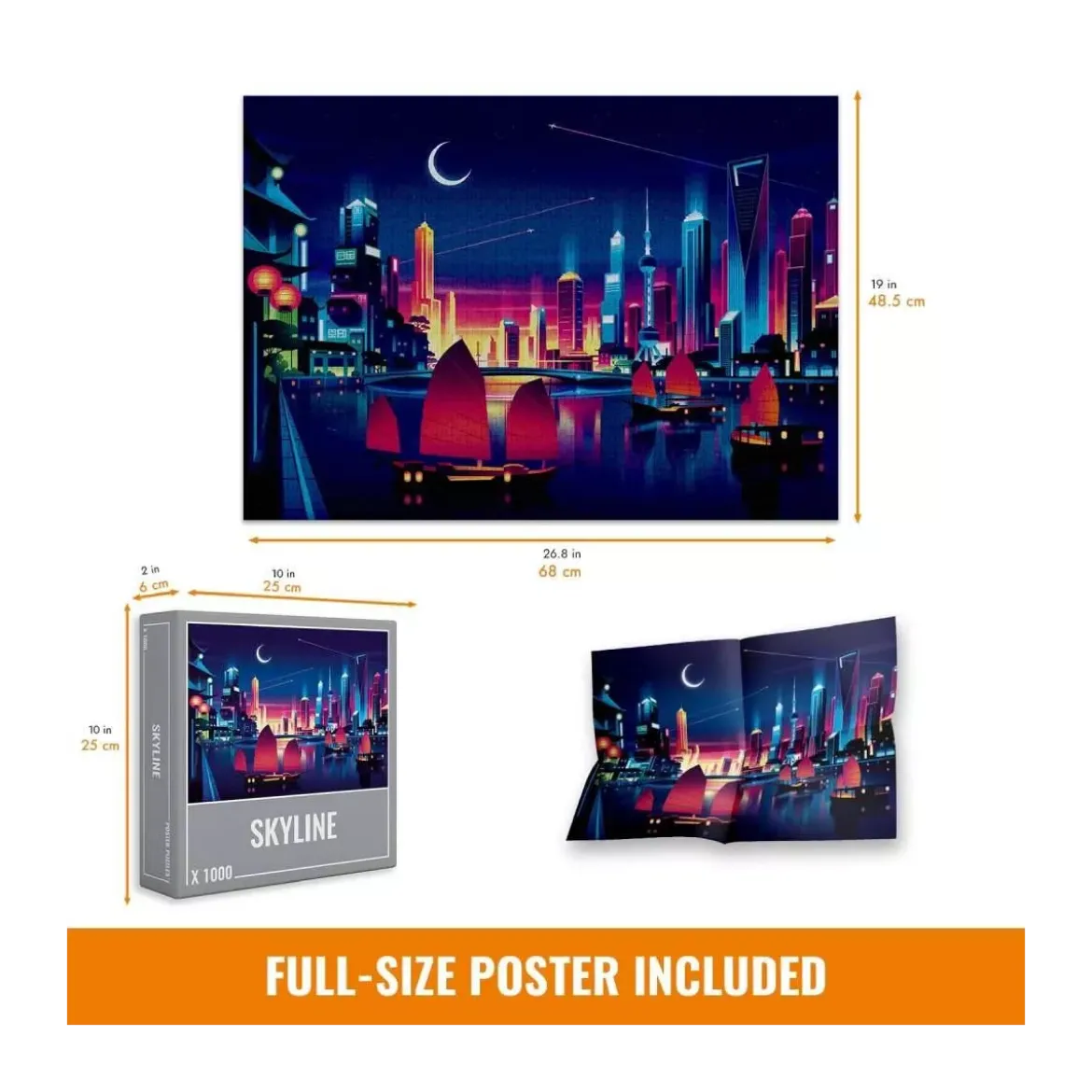 Puzzle Skyline - 1000 pièces