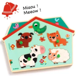 Puzzle Sonore Ouaf Woof - 5 pièces