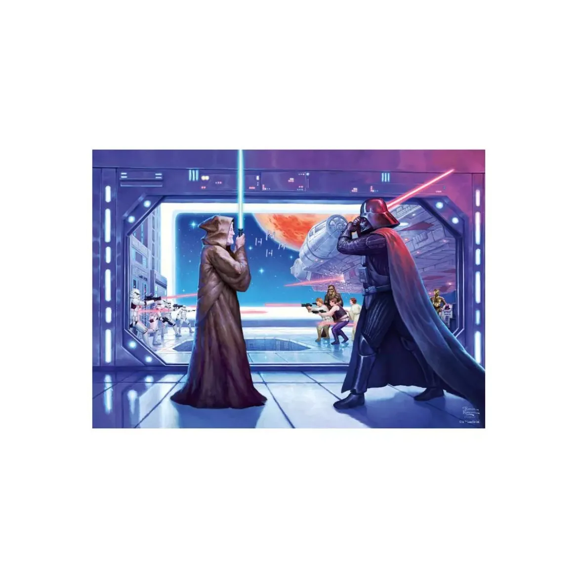 Puzzle Star Wars Le Combat Final d'Obi Wan - 1000 pièces