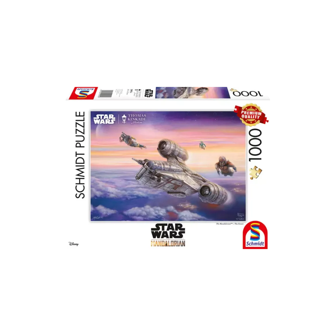 Puzzle Star Wars Mandalorian The Escort - 1000 pièces