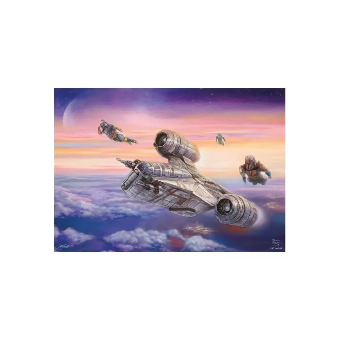 Puzzle Star Wars Mandalorian The Escort - 1000 pièces