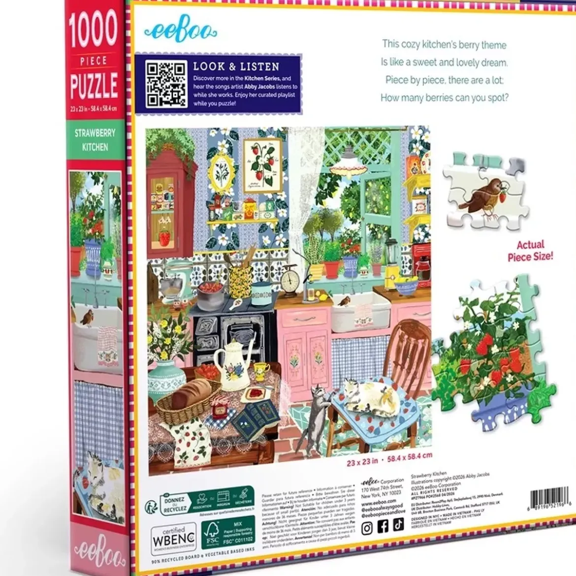 Puzzle Strawberry Kitchen - 1000 pièces