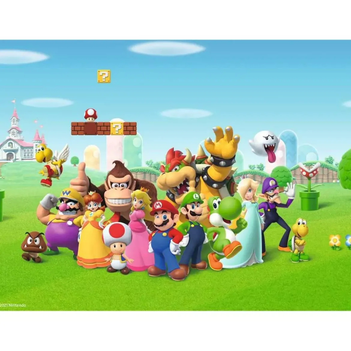 Puzzle Super Mario : Les Aventures de Super Mario - 200 pièces XXL