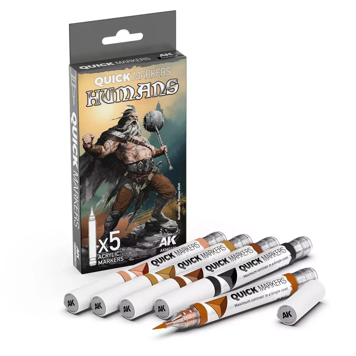 Quick Markers AK Interactive : Humans Set