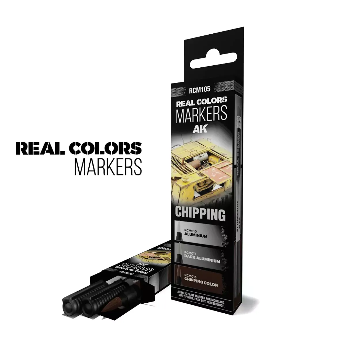 Real Colors Markers Set : Chipping - AK Interactive