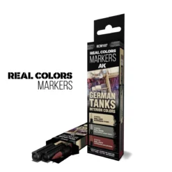 Real Colors Markers Set : German Tanks Interior Colors - AK Interactive