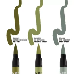 Real Colors Markers Set : WWII Allied Aircraft Cockpit Colors - AK Interactive