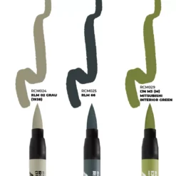 Real Colors Markers Set : WWII Axis Aircraft Cockpit Colors - AK Interactive