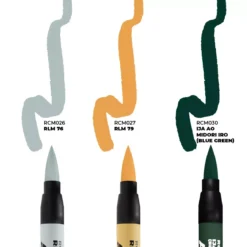 Real Colors Markers Set : WWII Axis Aircraft Squiggle Camouflage Colors - AK Interactive