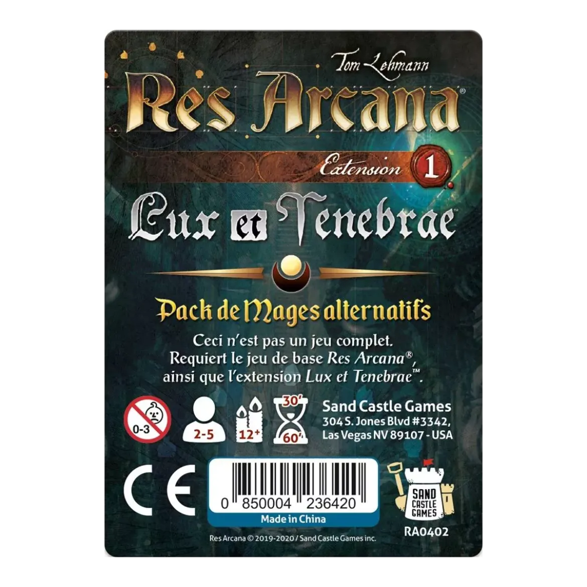 Res Arcana : Lux & Tenebrae - Mages Alternatifs - Extension