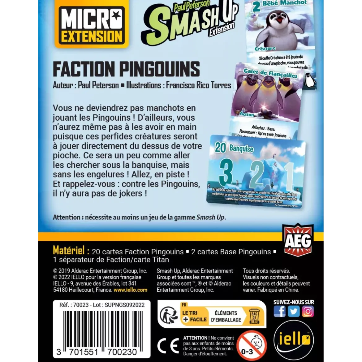 Smash Up : Faction Pingouins - Micro Extension