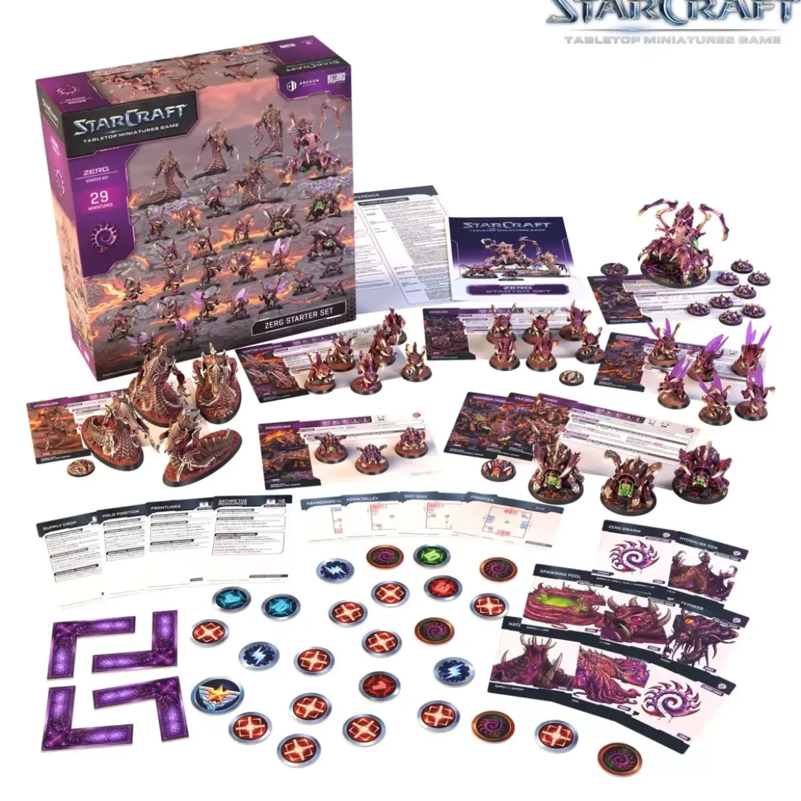 StarCraft - Tabletop Miniatures Game : Zerg Starter Set - Version Anglaise