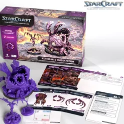 StarCraft - Tabletop Miniatures Game - Kerrigan & Omega Worm - Zerg Hero Expansion Set - Version Anglaise