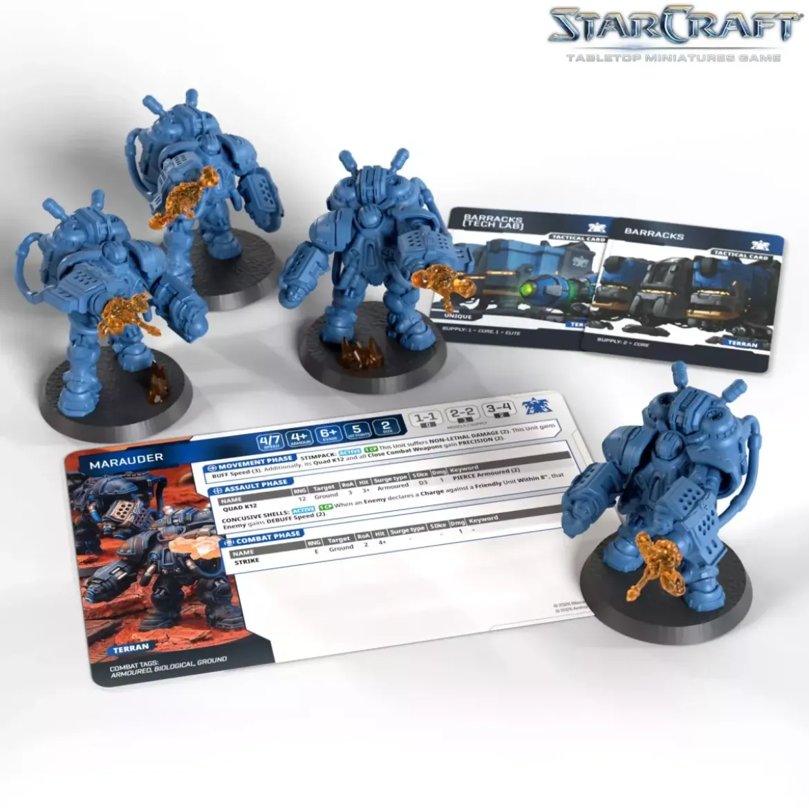 StarCraft - Tabletop Miniatures Game - Marauder - Terran Expansion Set - Version Anglaise