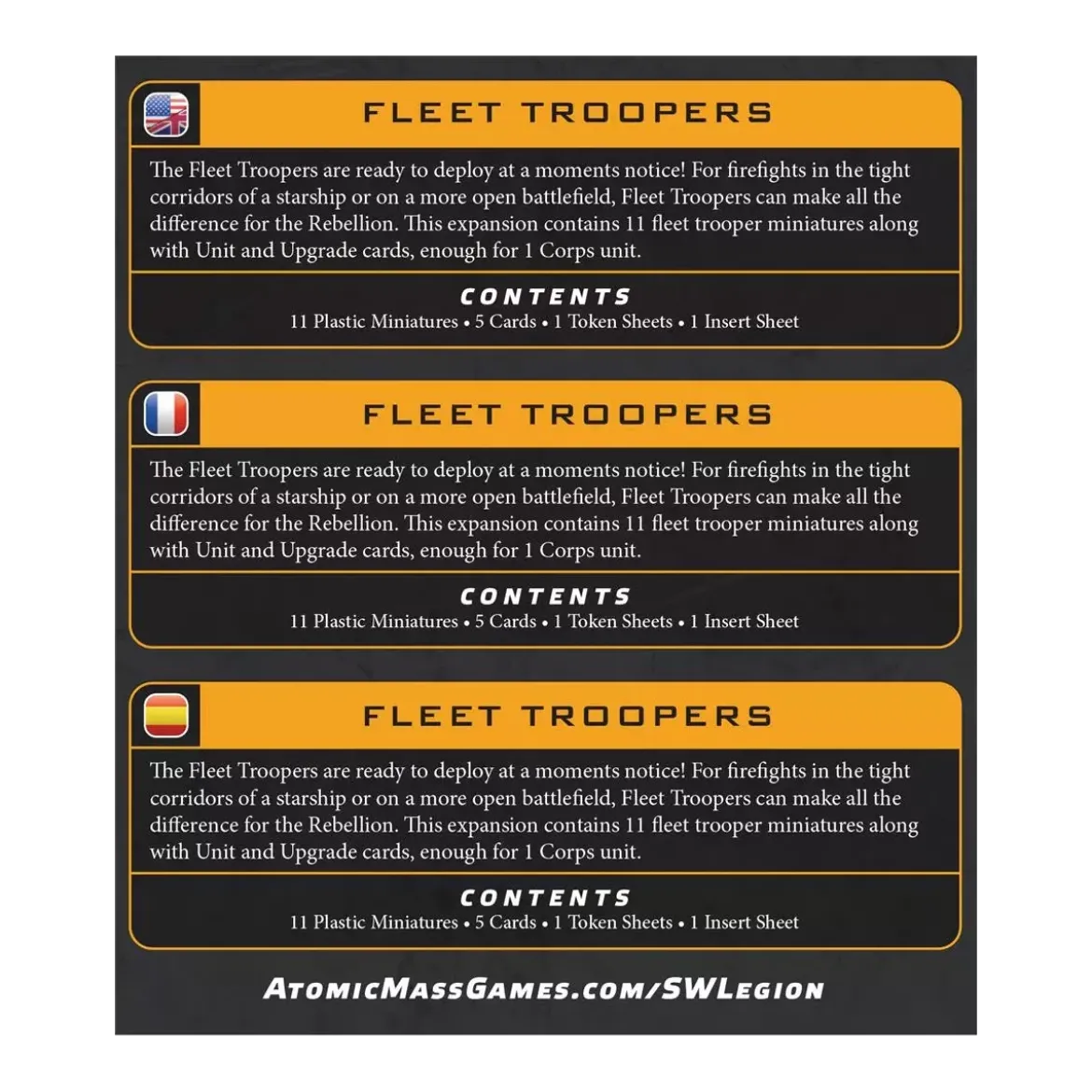 Star Wars : Légion - Fleet Troopers (Reissue) - Extension d'Unité