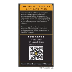 Star Wars : Légion - Galactic Empire - Unit Card Pack