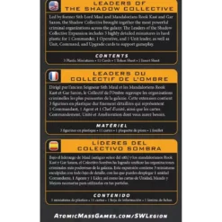 Star Wars : Légion - Leaders of the Shadow Collective (Reissue) - Extension Commandant/Agent
