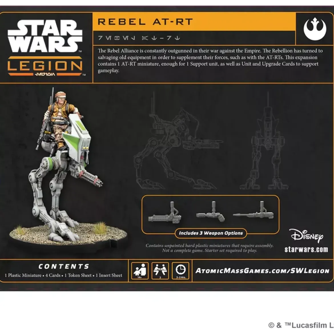 Star Wars : Légion - Rebel AT-RT (Reissue) - Extension d'Unité