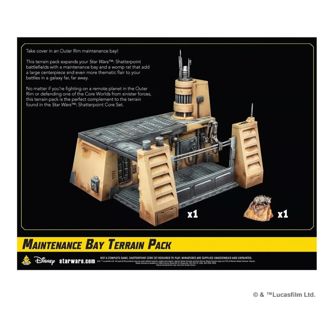 Star Wars : Shatterpoint : Maintenance Bay Terrain Pack - Extension
