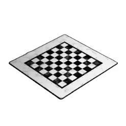 Tapis de jeu - Échecs Marbre Blanc (40 x 40 cm)