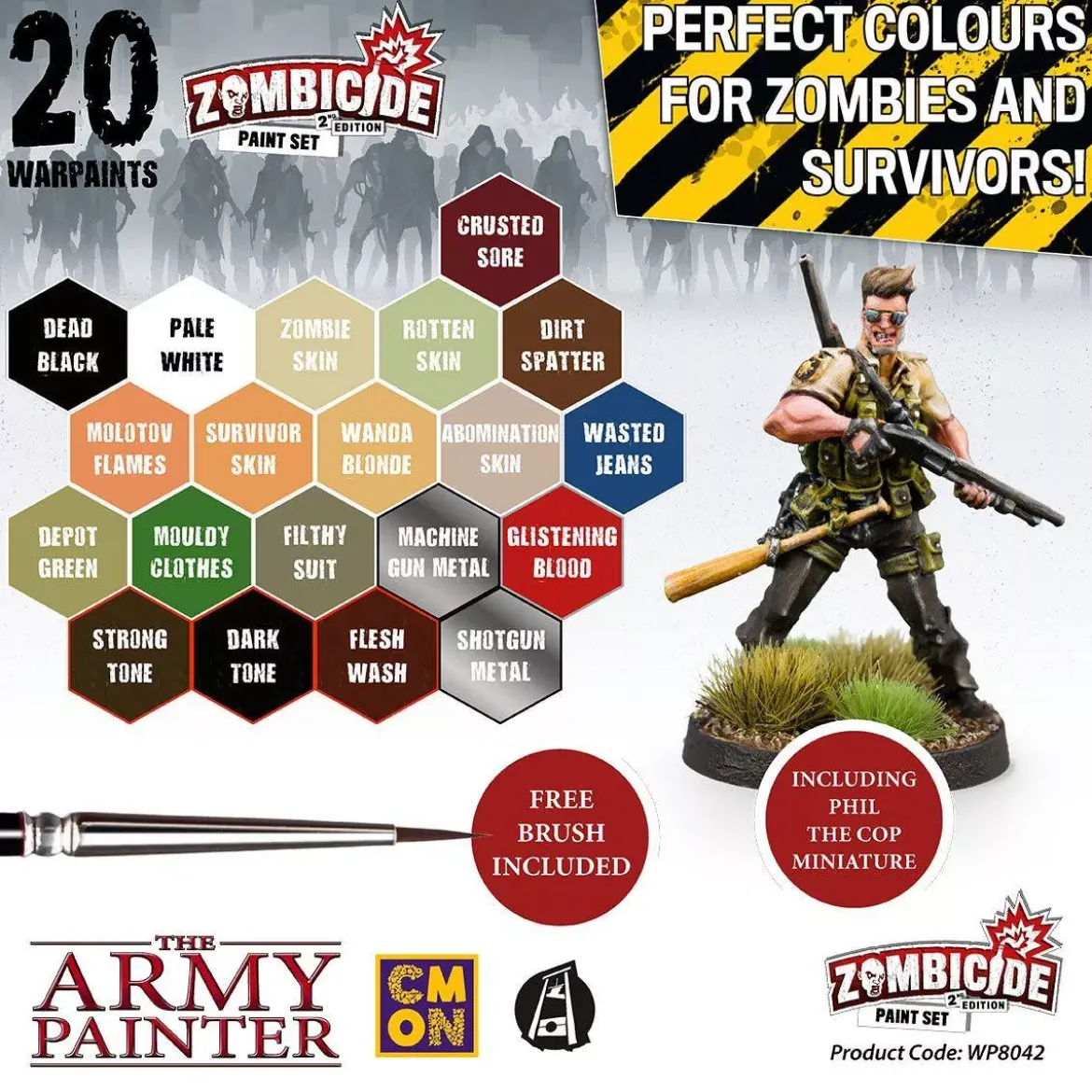 Warpaints : Zombicide Paint Set 2nd edition - Peinture